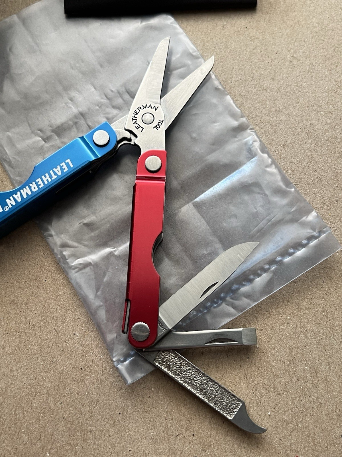LEATHERMAN Micra - Red & Blue, Mint in Box, Rare.