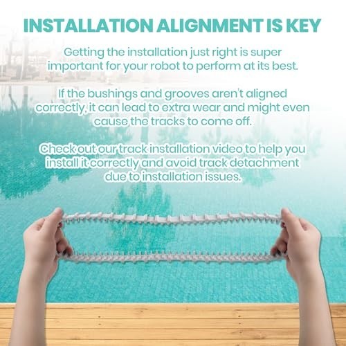 2 Pack Replacement Gray Tracks for Dolphin Robotic Pool Cleaners, Part 9983152-R