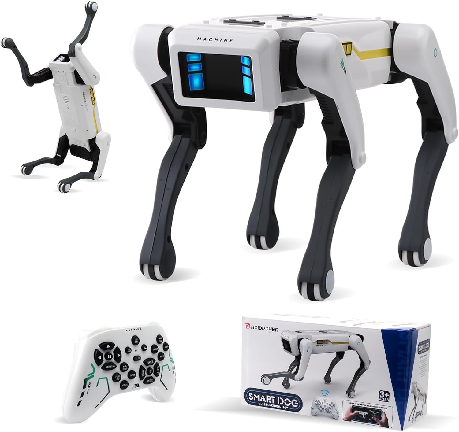 US 2.4Ghz AI Smart Robot Dog Remote Control Robot Voice Control Connect Toys