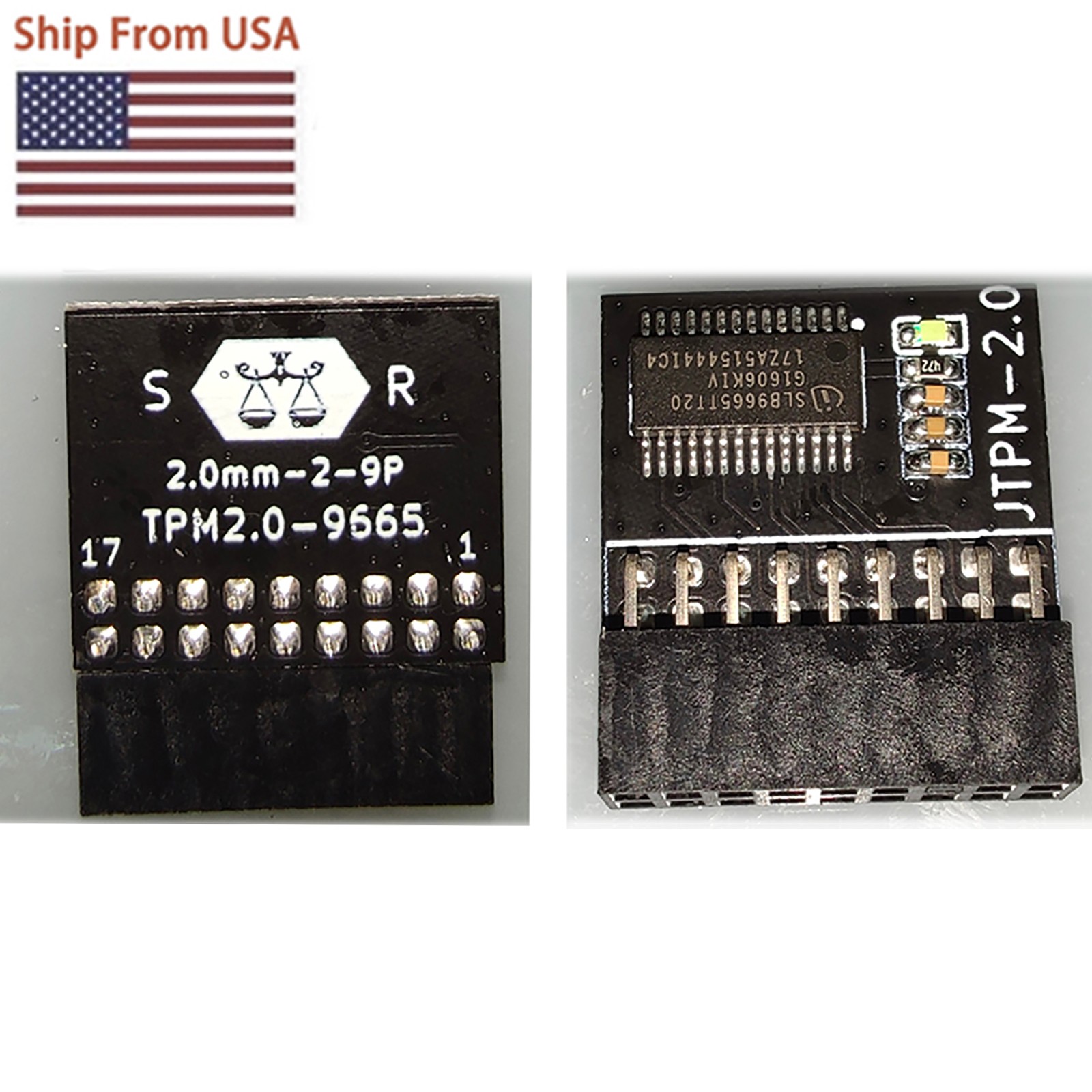 TPM2.0 Module ASRock TPM 18-1 Pin Security Module Win11 for Infineon