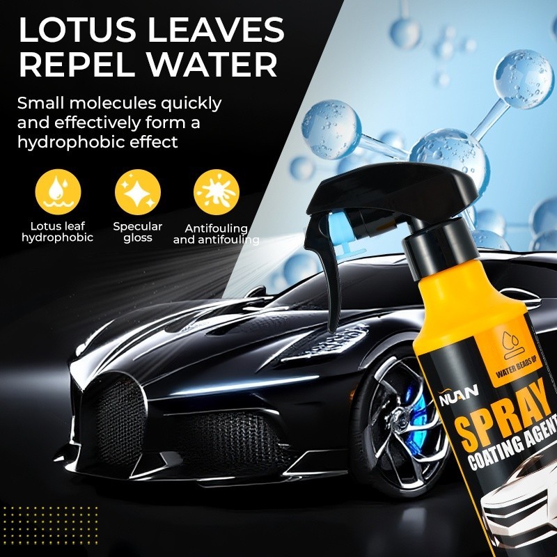 3PCS NUAN Car Coating Spray Set Quick Effect Coating Agent Quickly Coat Car Wax