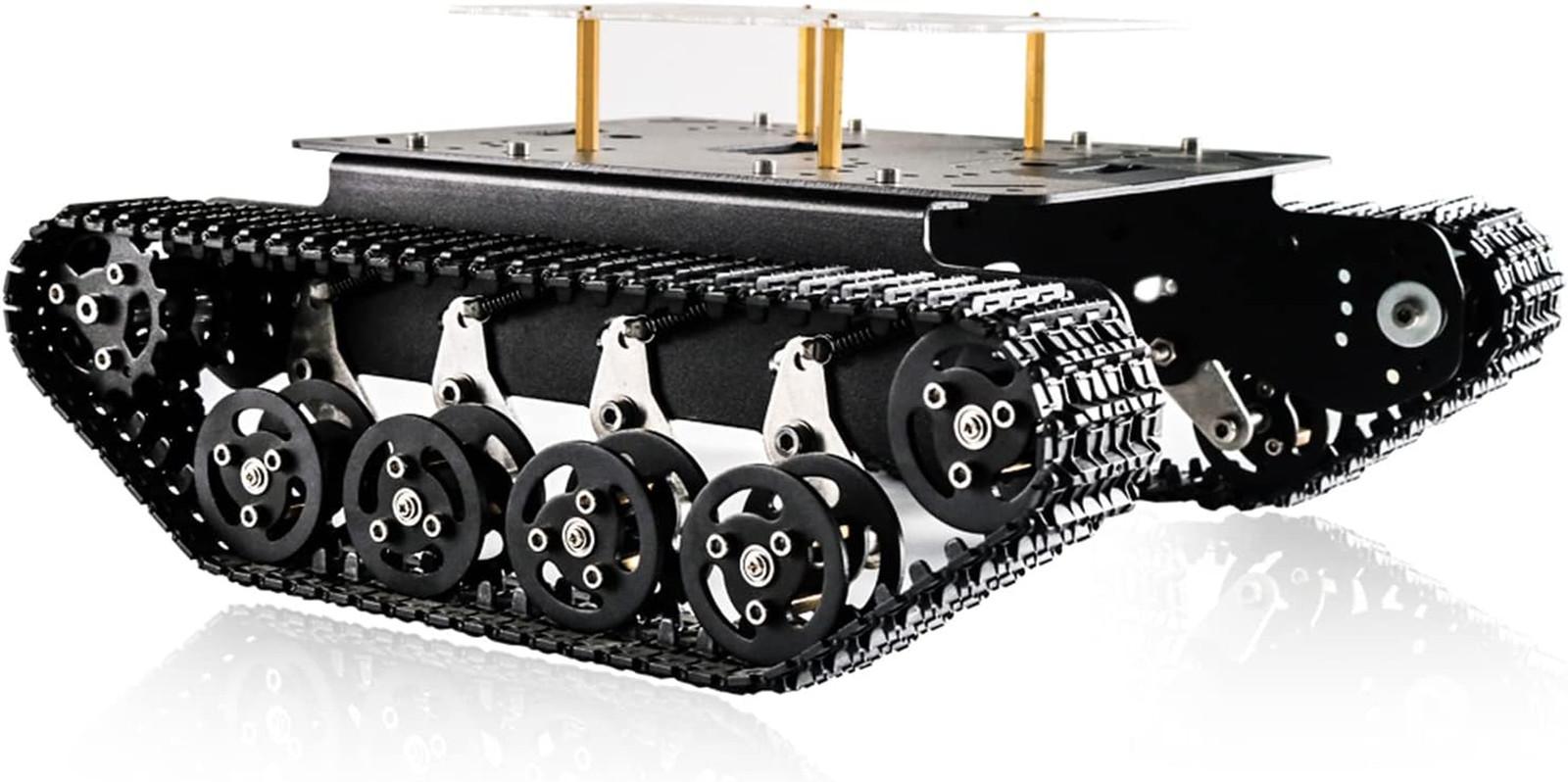 Professional Shock-Absorbing Smart Metal Robot Tank Car Chassis Kit for Arduino/