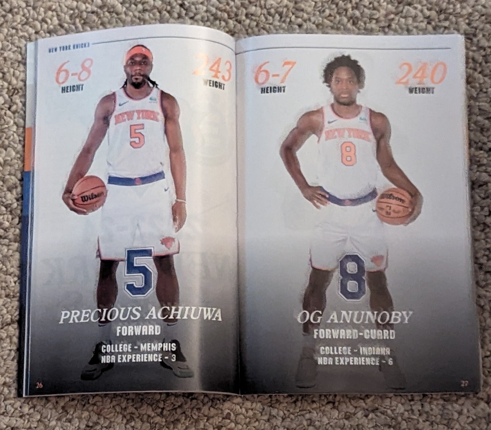 NY Knicks Official 2024 PLAYOFFES Game Program