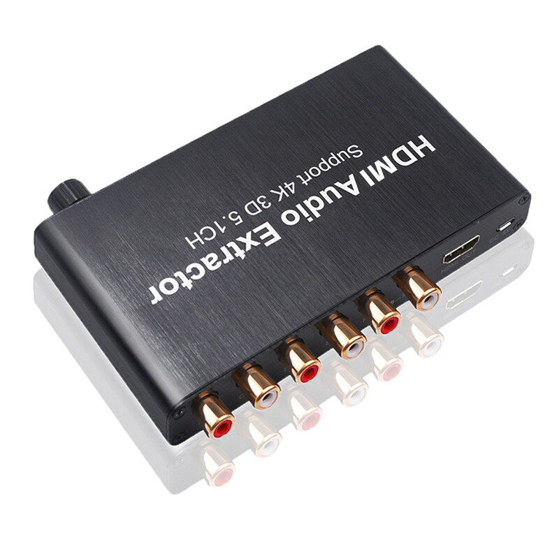 4K 3D 5.1CH Audio Extractor Decoder AC3/DTS Sound RCA 1080p HDMI Video Converter