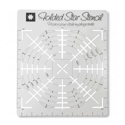 Folded Star Guide Stencil, Premium Quilting Template for DIY Fabric Projects,