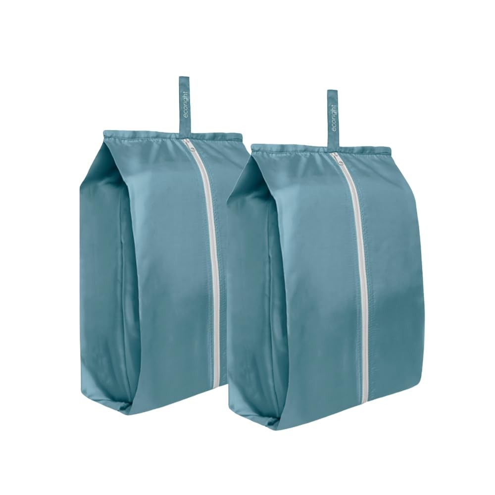 Ecoright Shoe Bags for Travel, 100% Recycled Water-Resistant Zipper Pouch Bags
