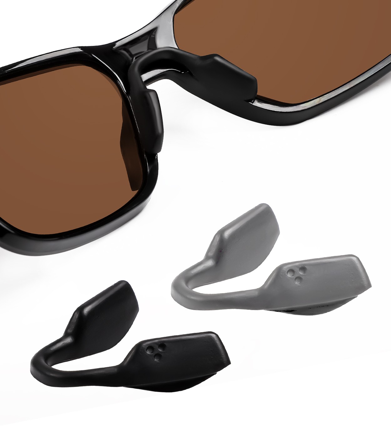 Black Replacement Nose Pads for Oakley Hex Jector OX8032 Non-Slip Nose Pieces