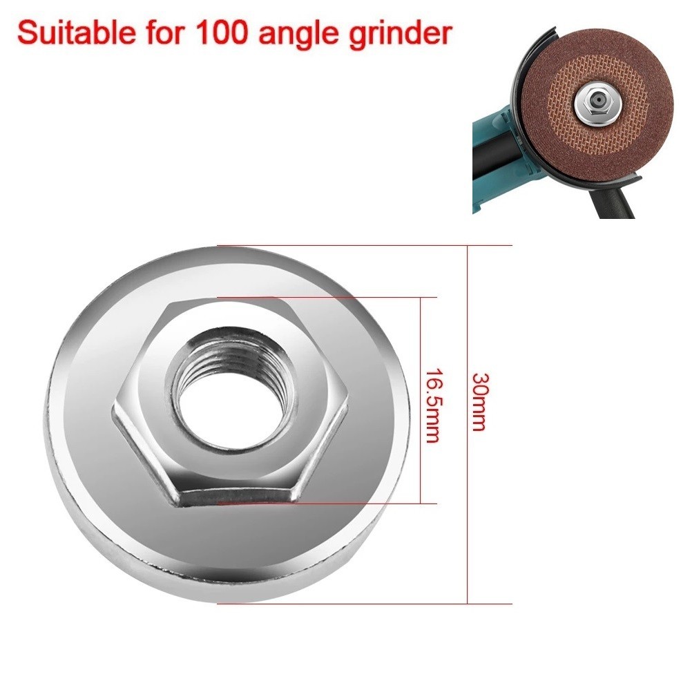 Hex Nut Set Tools Replacement For Angle Grinder Chuck Locking Plate Quick Clamp