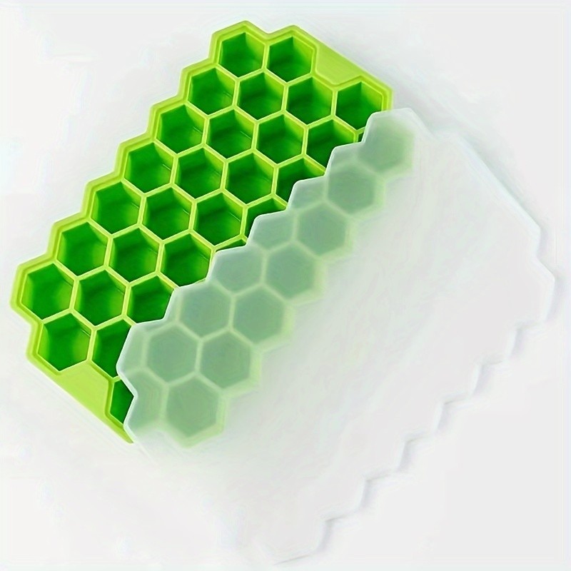 Large-capacity Ice Trays Silicone Mold Reusable Honeycomb Ice Cube Maker Food Gr