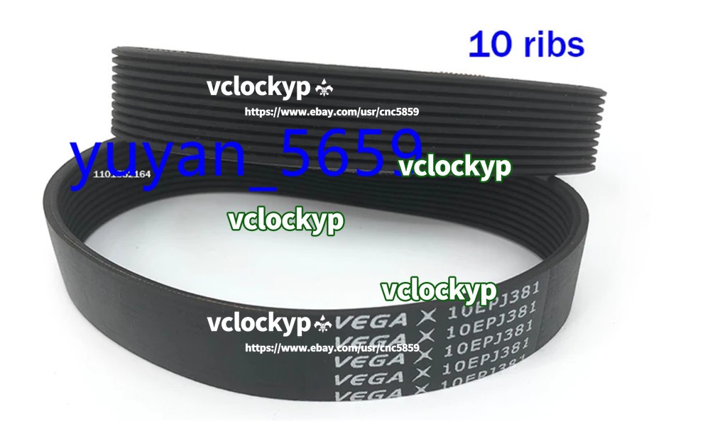 1PCS NEW FIT FOR Treadmill Drive Belt VEGA 10EPJ381 10Ribs 10 Rib #4494 LY
