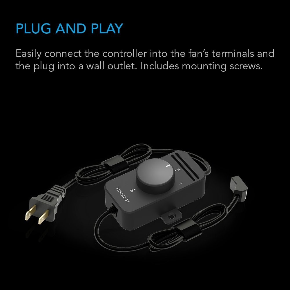 Adjustable AC Fan Speed Controller for Muffin Fans