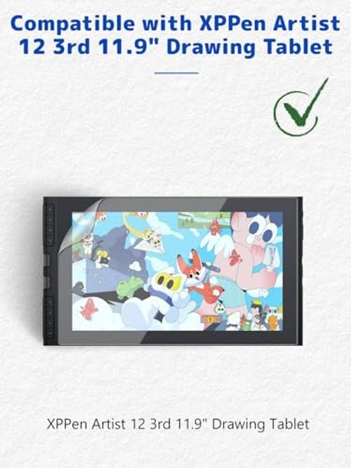 -Pack Matte Screen Protector for XPPen Artist2 3rd.9 inch Drawing 1