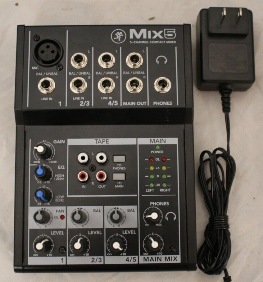 Mackie Mix 5 5-Channel Compact Mixer