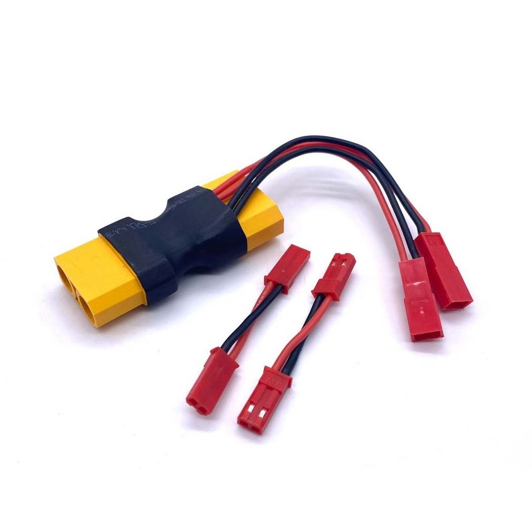 REEFS RC XT90 Dual JST Connector w/ 2 Male-Male Adaptors SEHREEFS122 Servo