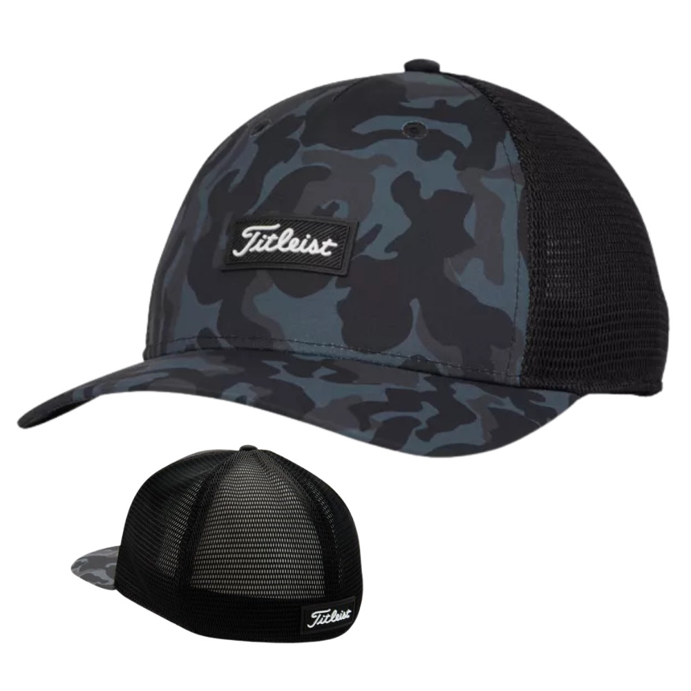Titleist Monterey Fitted Golf Cap Black Camo Size M/L New