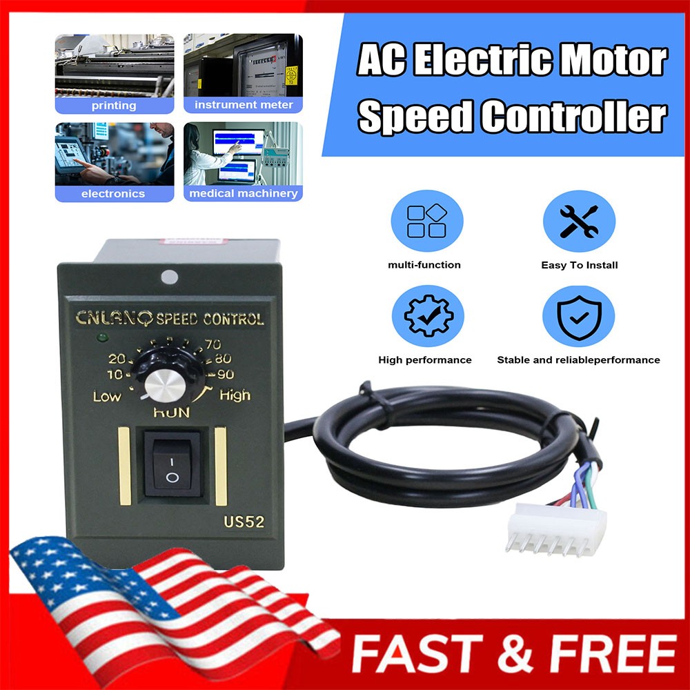 110V AC Motor Speed Controller Regulator Reversible Module Control Switch 120W
