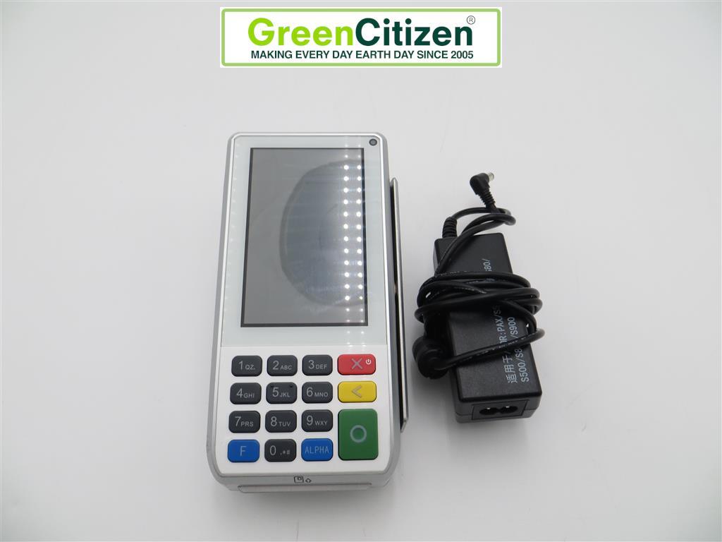 PAX A80 EMV NFC Credit Card Machine - Tested, A/C Adaptor Included(READ)