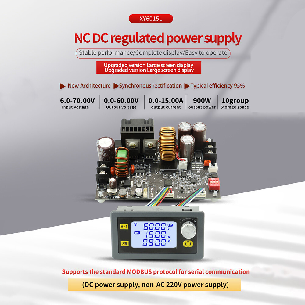 XY6015L 15A 900W DC6-70V Power Supply CNC DC Voltage Regulator Step down Module