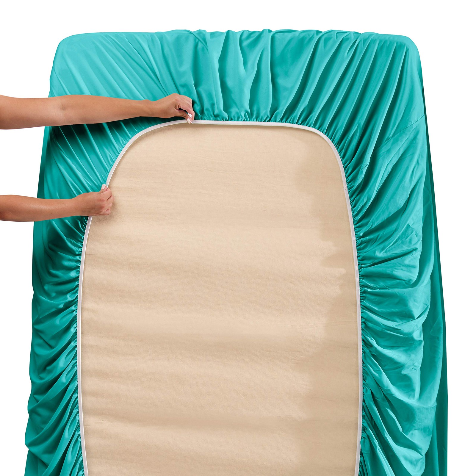 Flex Top King Sheets, 6 Piece Set - Hotel Luxury Sheets for Top Split King Be...