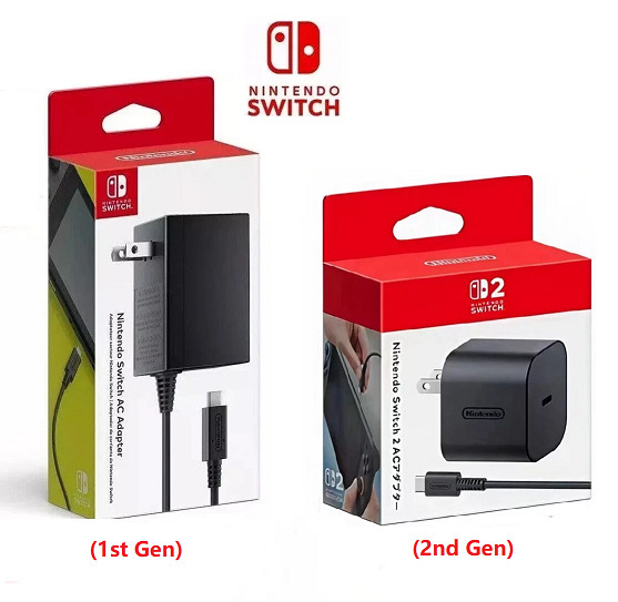Genuine Nintendo Switch, Switch 2 Power Charger AC Adapter, 1st & 2nd generation