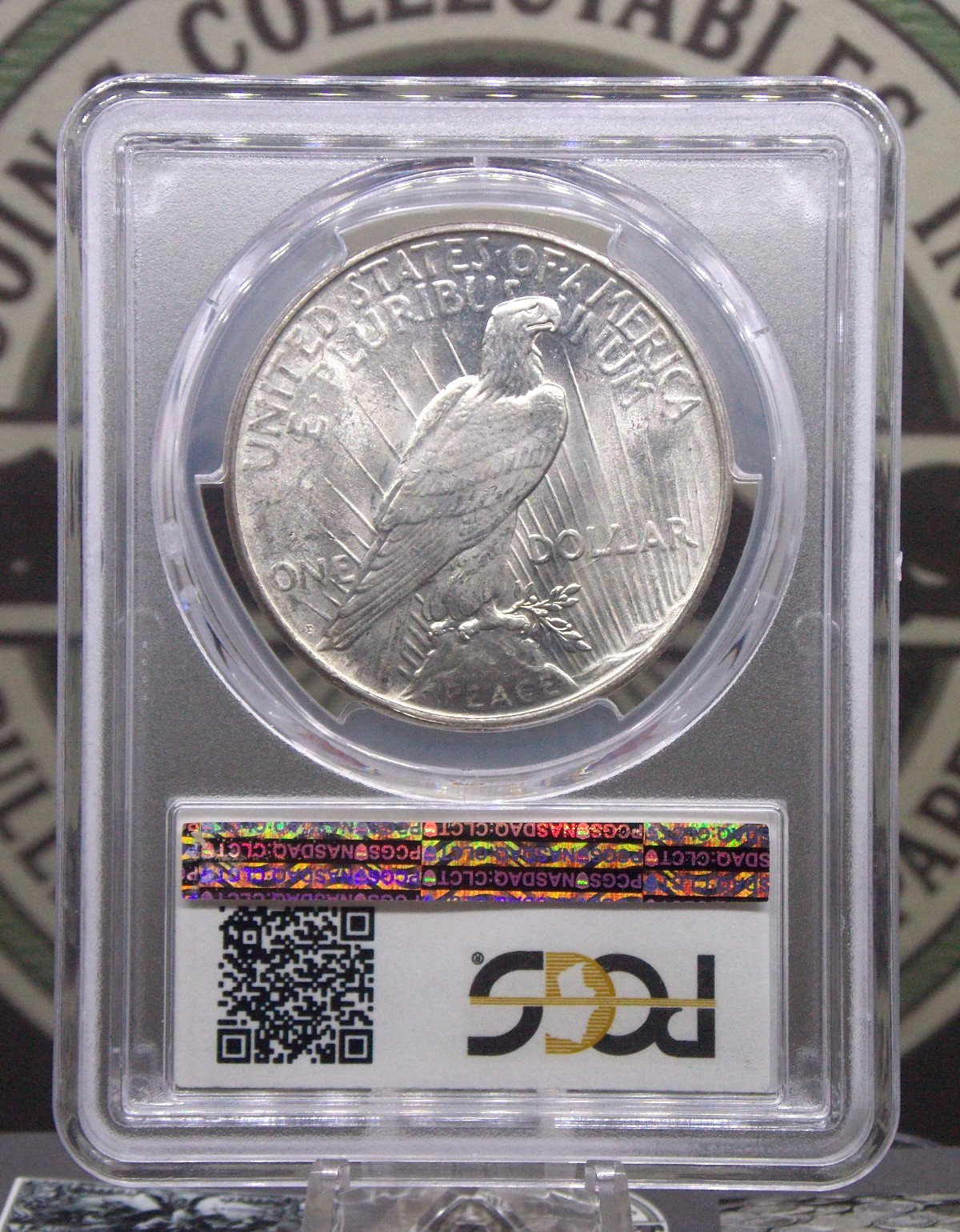 1926 "D" Peace SILVER Dollar $1 PCGS MS63 #361 Unc BU Uncirculated ECC&C, Inc.