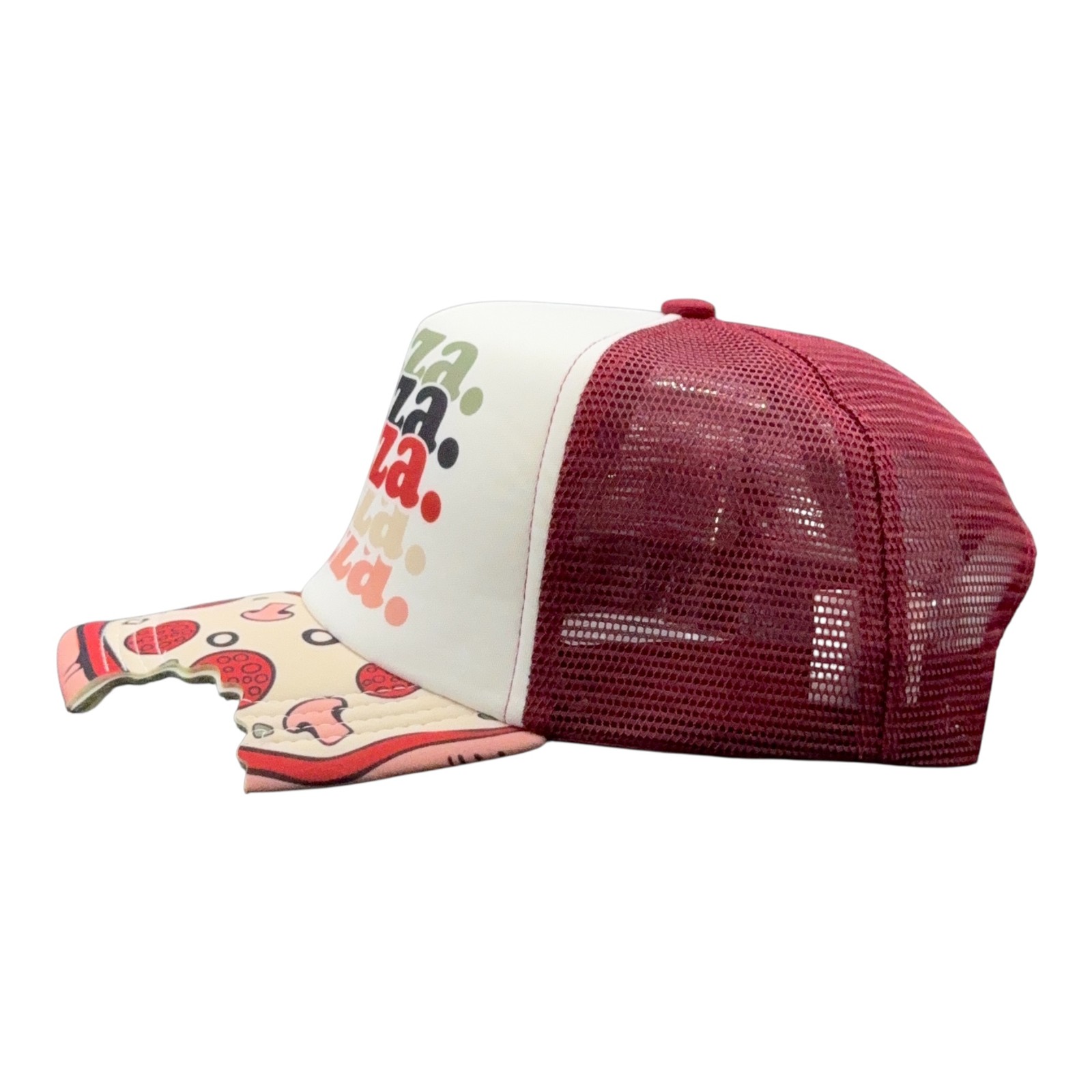 Pizza Bite Hat Funny Sarcastic Special Effect Graphic Novelty Cap