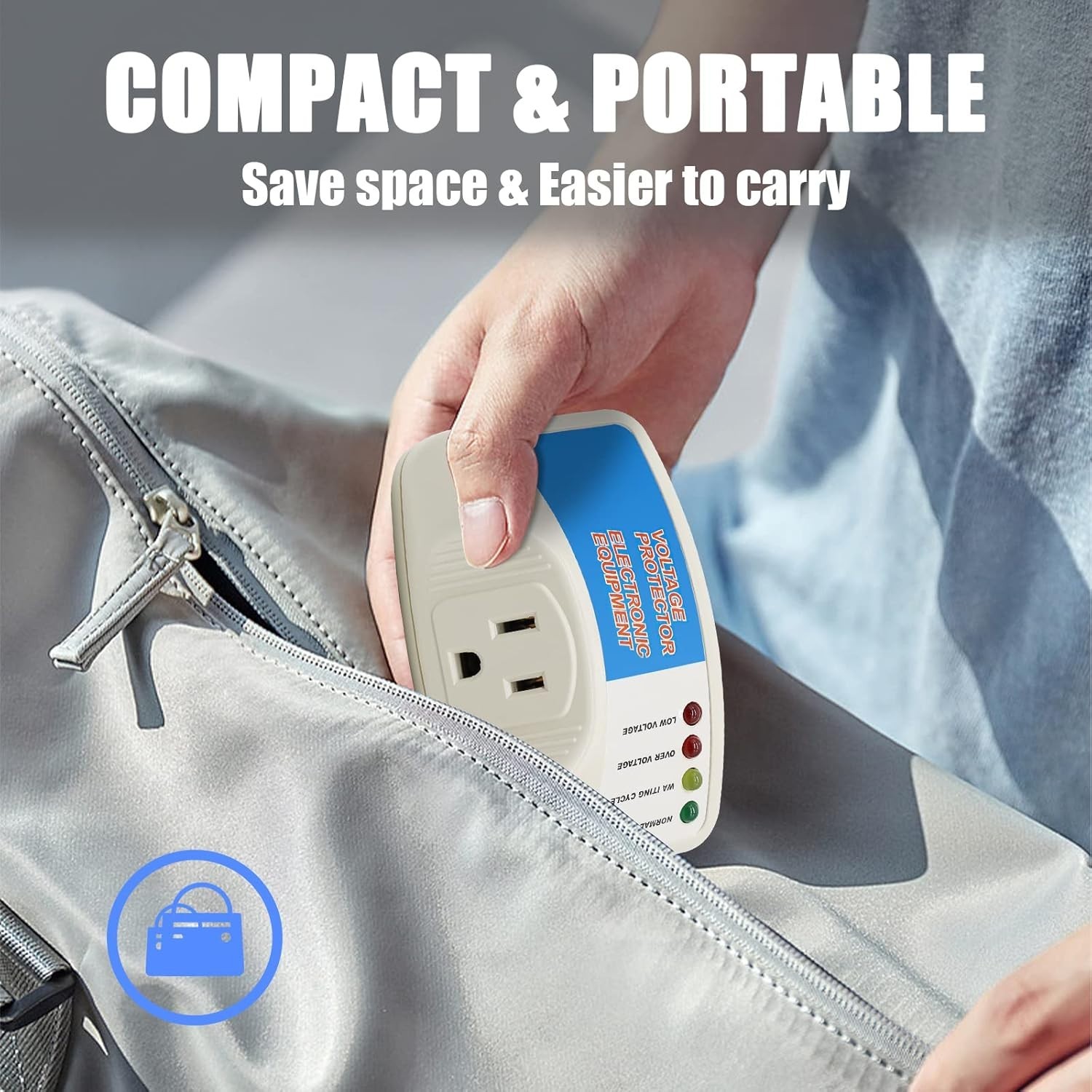 Surge Protector Home Appliance,Single Outlet Power Voltage Protector,Voltage ...