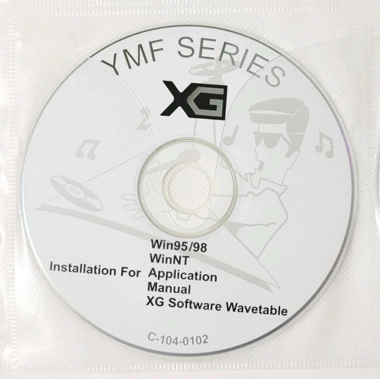 YMF Series XG PC Software CD Wavetable Win95 WinNT