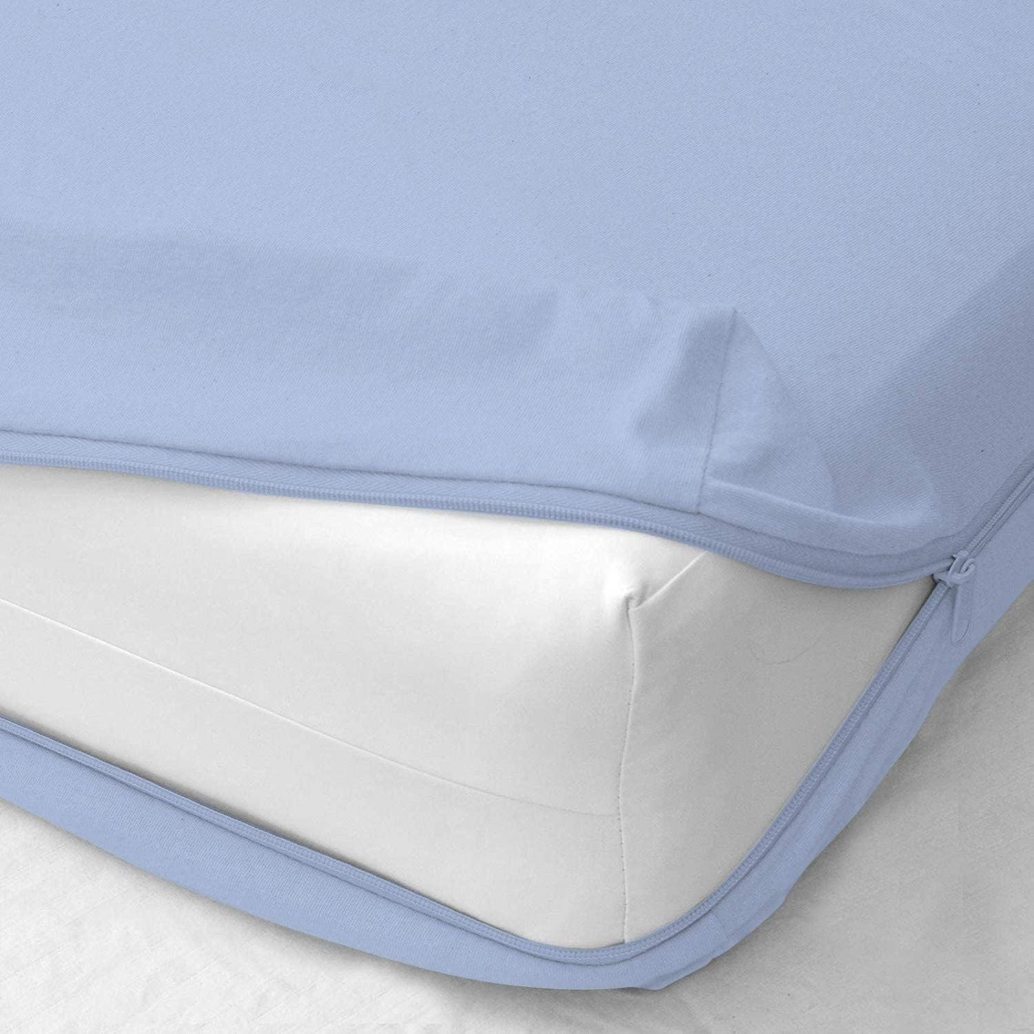 Zippered Fitted , Twin XL Size, 8" Deep Pocket Mattress Encasement Bottom Cov...