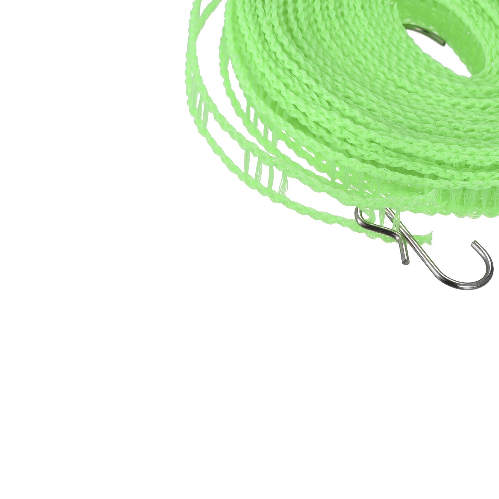 26.24ft Portable Clothesline Green Nylon Windproof Non-Slip Washing Lines