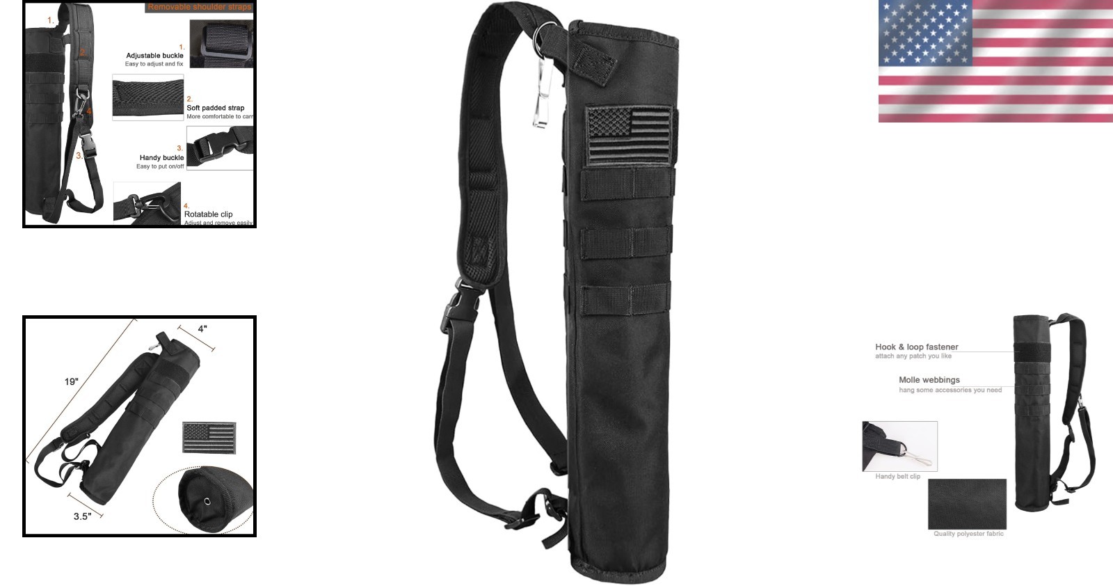 Compact Hip Arrows Bag with Molle System