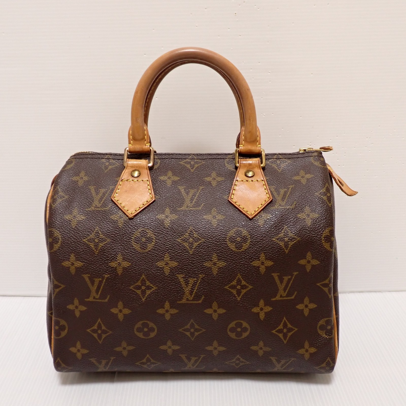 Louis Vuitton Monogram Speedy 25 Purse Bag M41528 Brown Pre-Owned SP1914