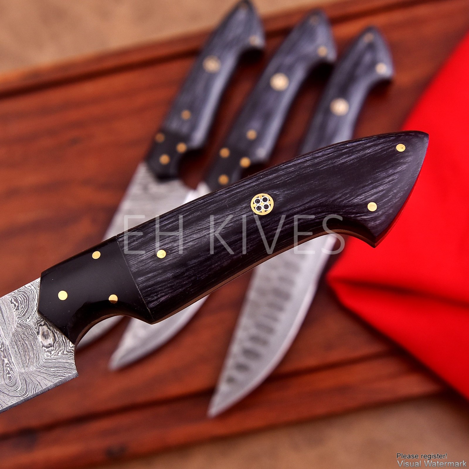 "10 Handmade Damascus Slicing Sharp Chef Steak Knife for Meat/BBQ
