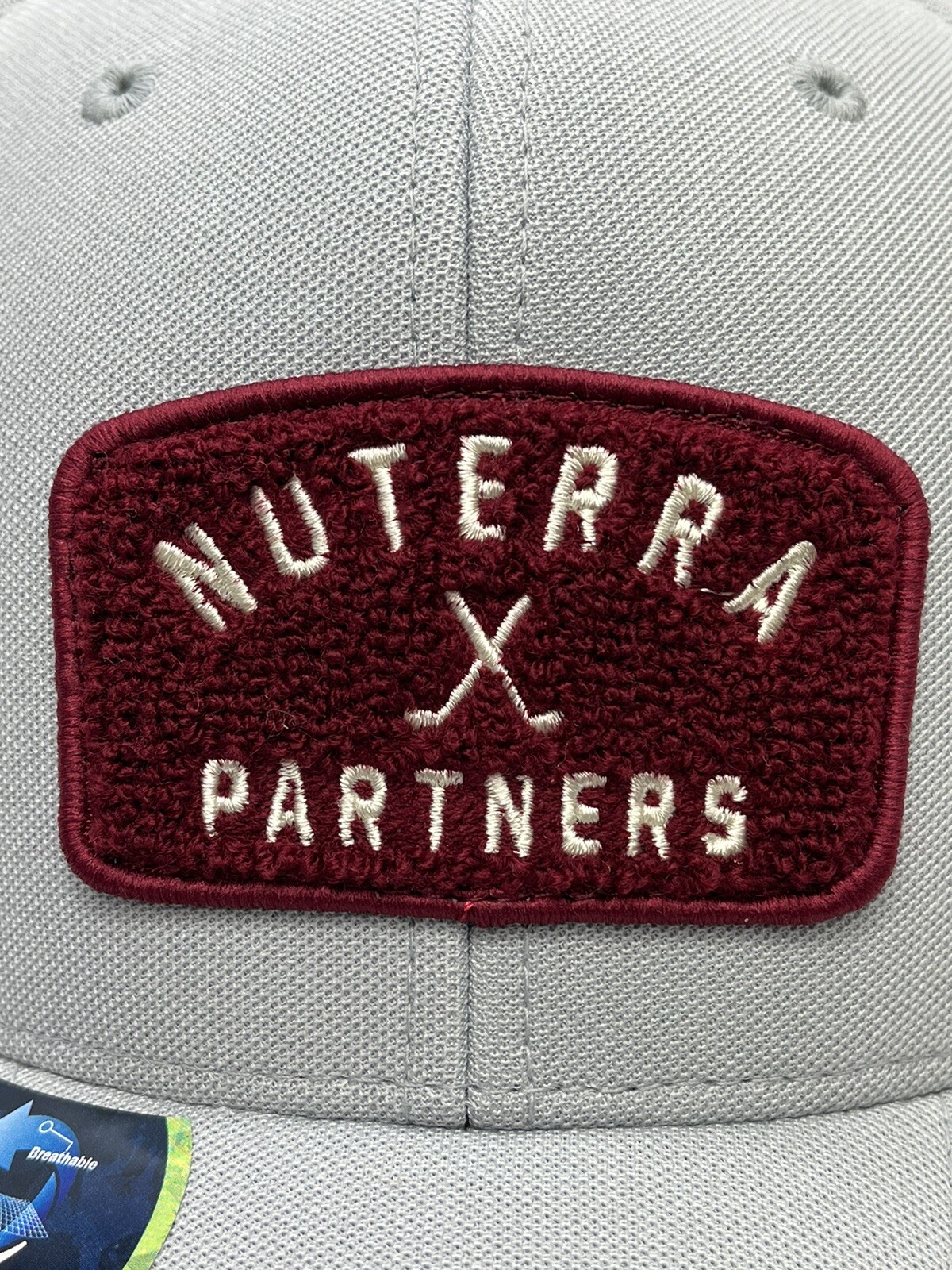110 One Ten Flexfit Tech Gray Golf Hat Nuterra Patch Strapback