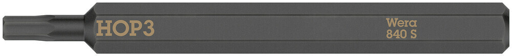 Wera 018150, 840 S Hex-Plus Bits For Impact Screwdrivers, 3 x 70 mm