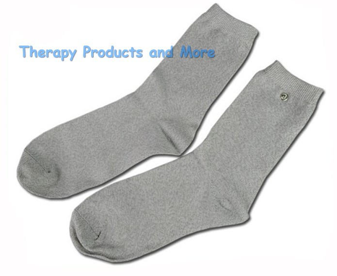 SILVER CONDUCTIVE ELECTRODE SOCKS FOR NEUROPATHY - TENS MASSAGE MACHINE