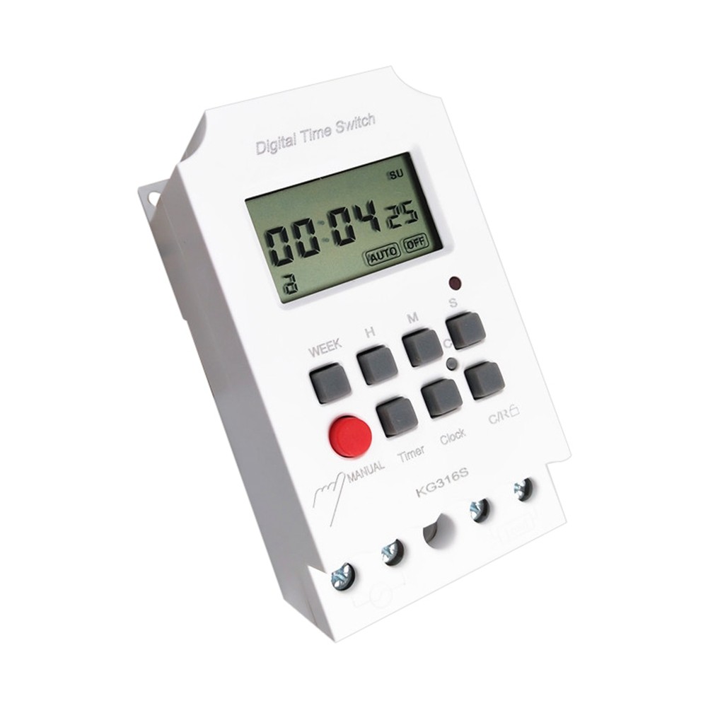 220VAC 25A KG316S Digital 1 Second Timer Automatic Electronic Programmable6525