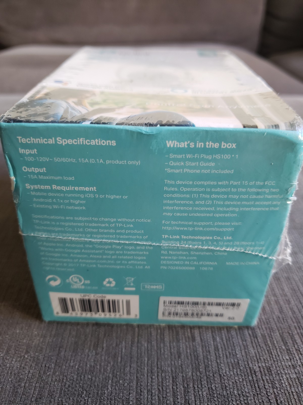 TP-Link - HS100 - Smart WiFi Plug - w/Google Assistant & Amazon Alexa NEW Sealed