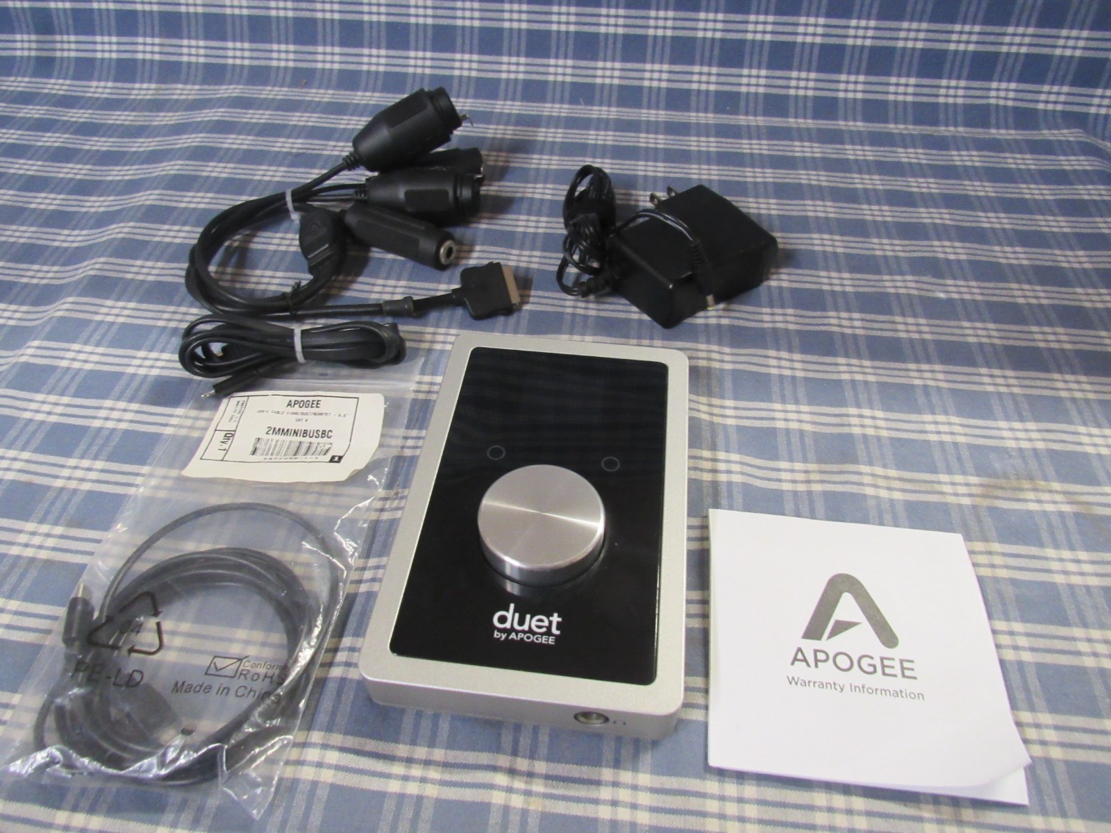 Apogee Duet USB Audio Interface (Please Read Carefully) FAST FREE SHIPPING.