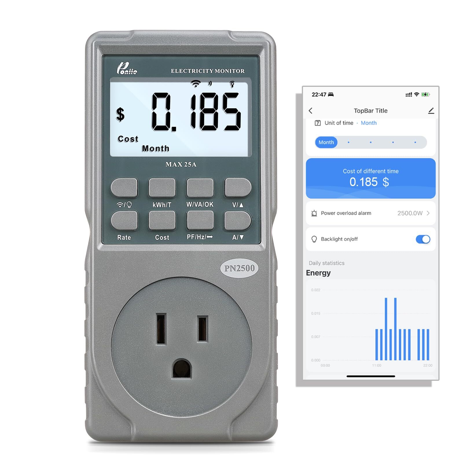Pn2500 Professional Nema 515 Wifi Wireless Level 1 Ev Charger Passthrough Power