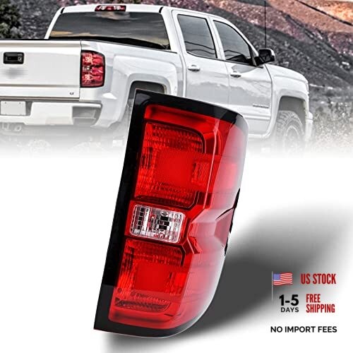 Tail Light Assembly Compatible with 2016-2019 Chevy 16-19 Right Passenger Side