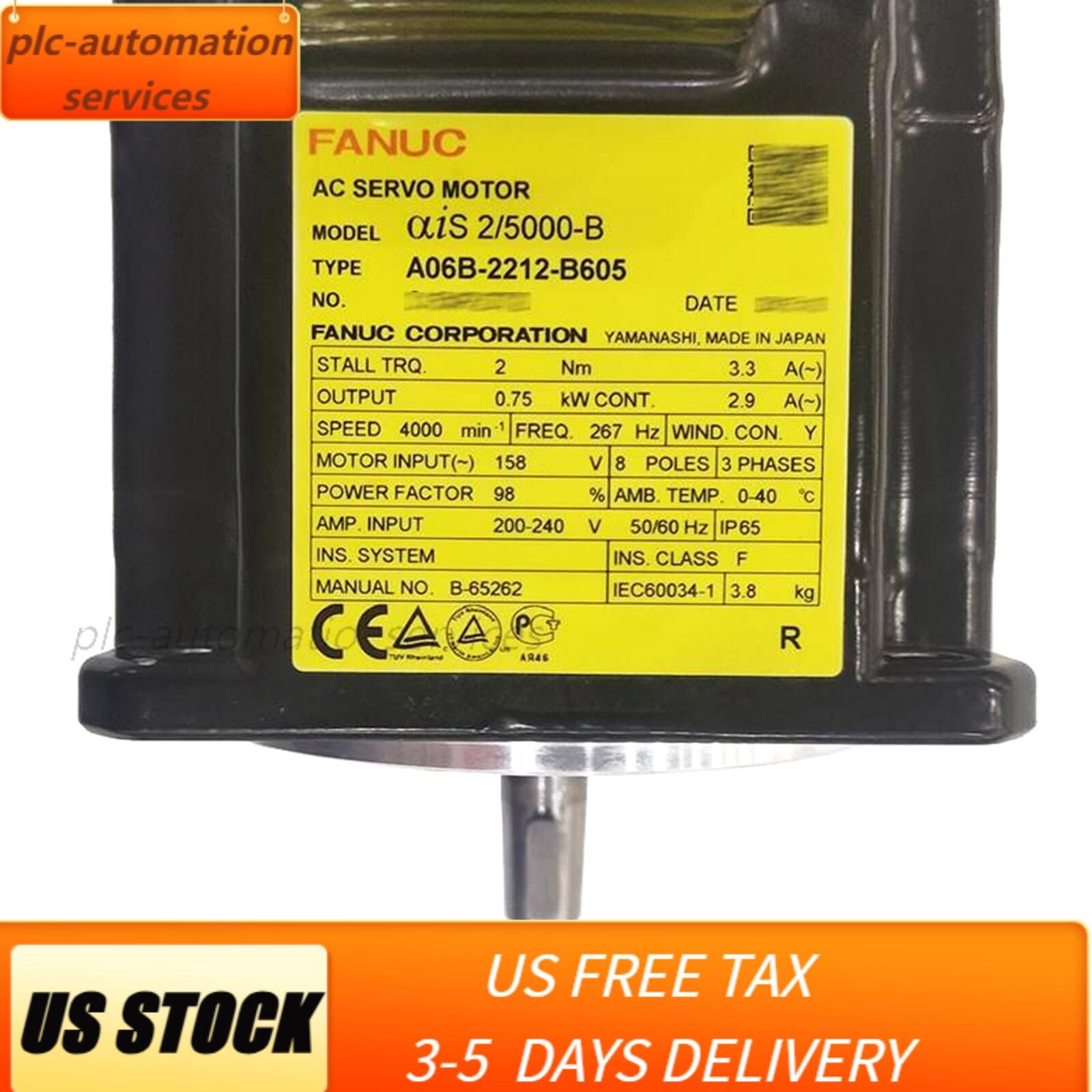NEW FANUC A06B-2212-B605 Servo Motor