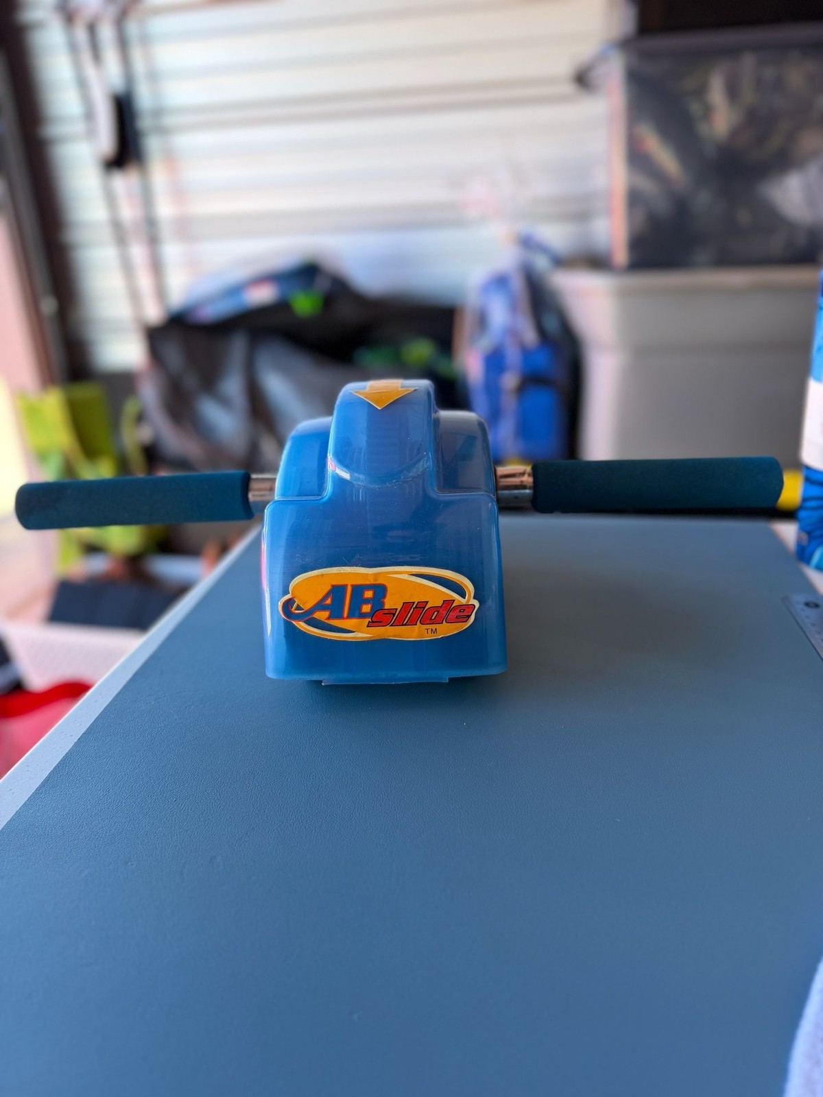 Vintage Ab Slide Core Trainer – Blue – Works – Abdominal Exercise Roller