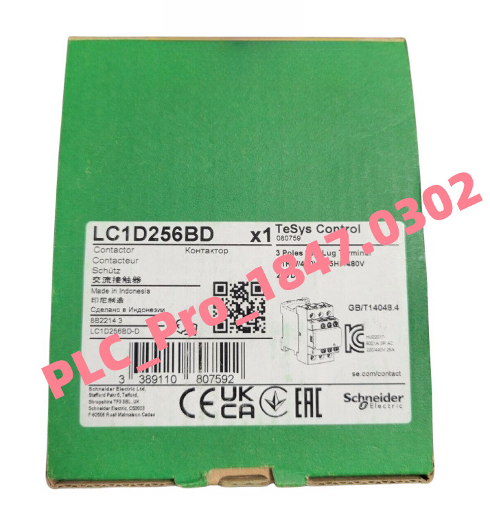 1PCS Brand New Schneider LC1D256BD Contactor 25A 24VDC LC1D256BDC  Fast delivery