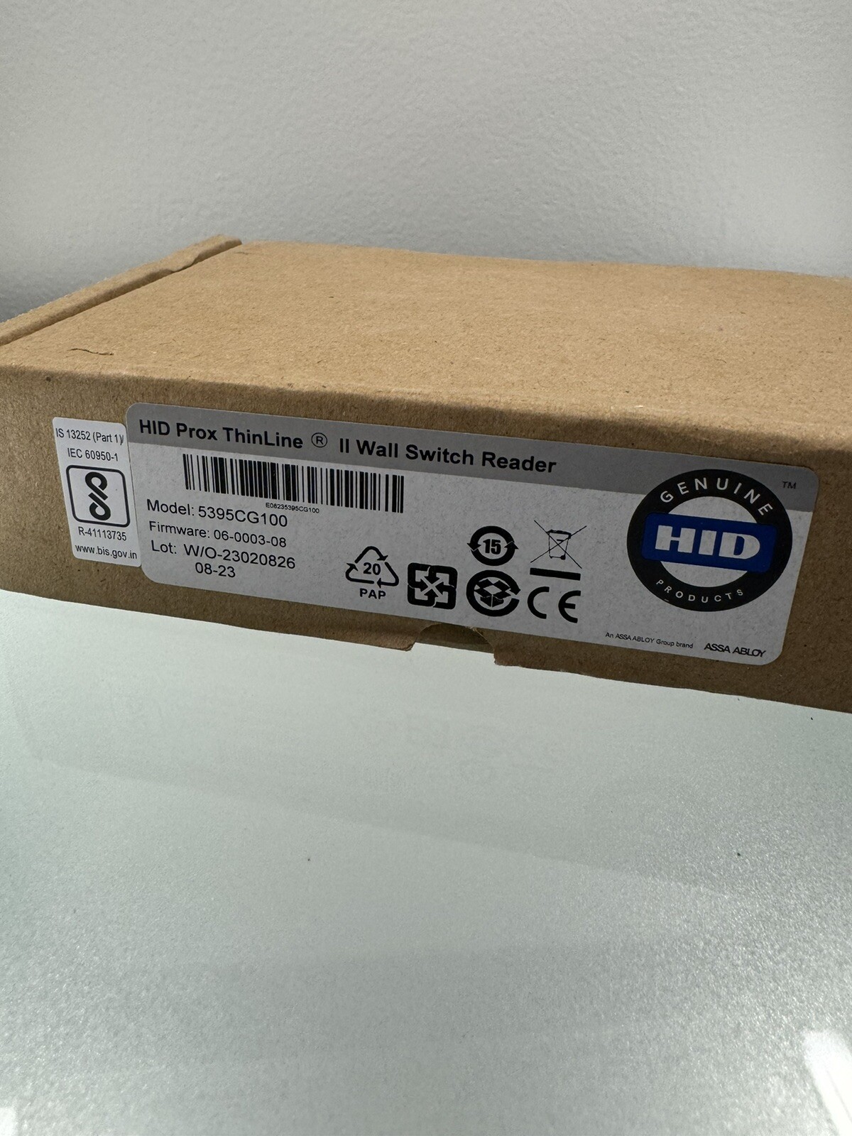 HID Prox ThinLine II 5395CG100 Wall Switch Reader - AS-IS Untested
