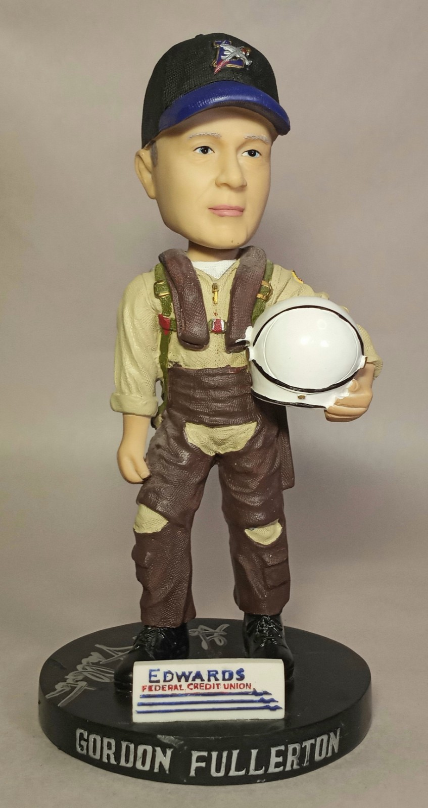 Lancaster Jethawks Bobblehead Gordon Fullerton Astronaut Signed Autograph Rare