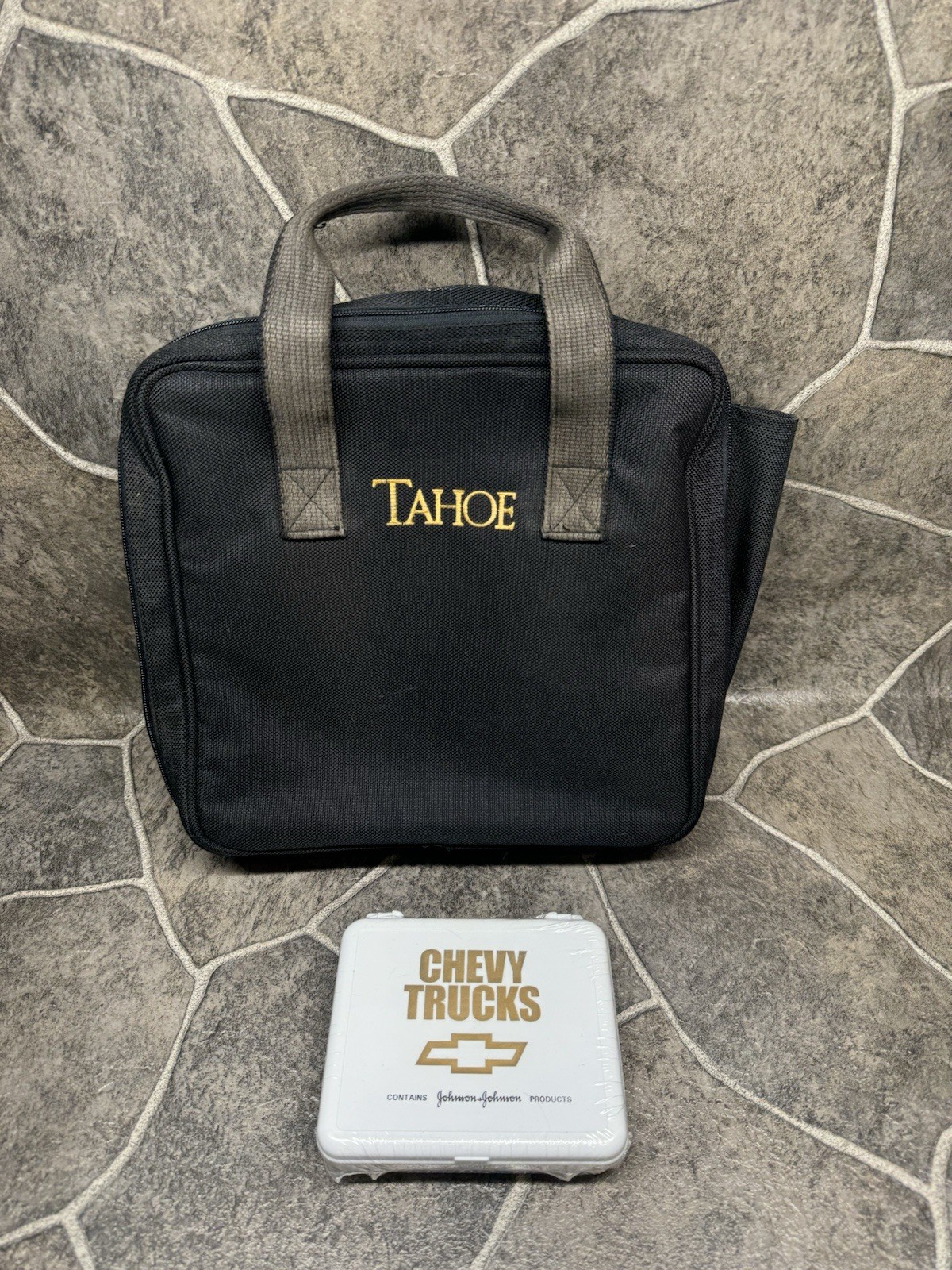 Vintage 1998 Chevrolet Tahoe Emergency Canvas Kit Black Zipper Bag Chevy Trucks