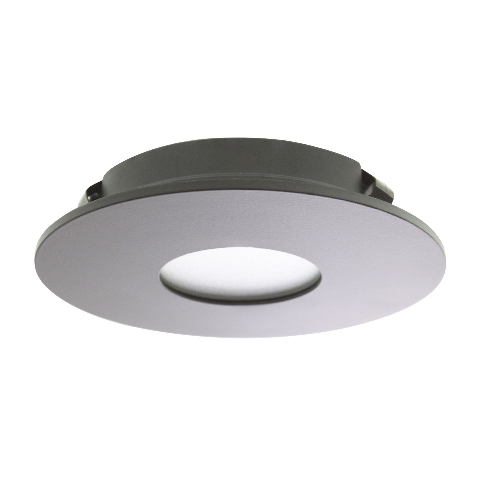 ELEMENT LIGHTING E3RFF-LB FLANGED ALUMINUM FLAT LENS TRIM, 3-INCH, BLACK