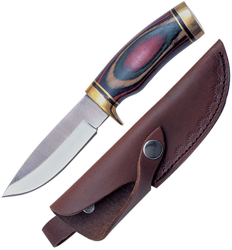 Sawmill Ark-N-Saw Hunter Fixed Knife 4.13" High Carbon Steel Blade Wood Handle