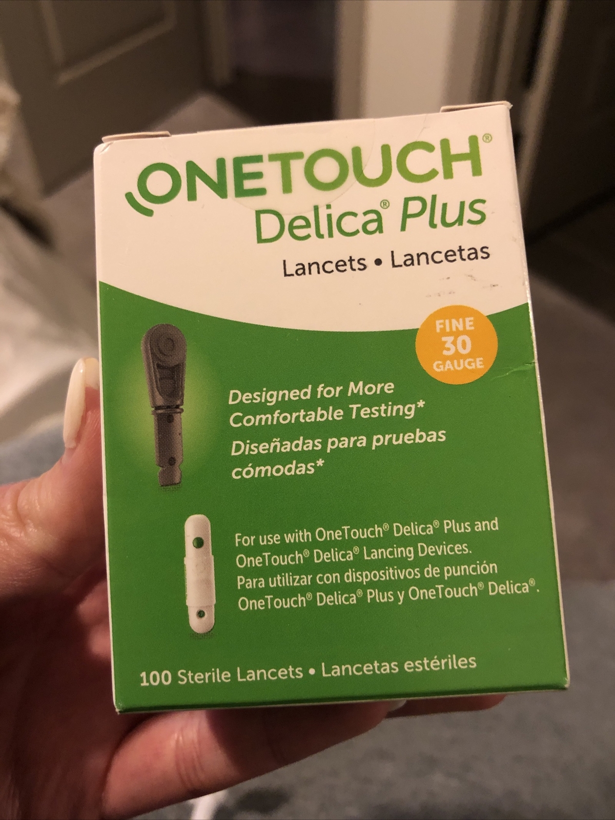 one touch delica lancets 30 Gauge